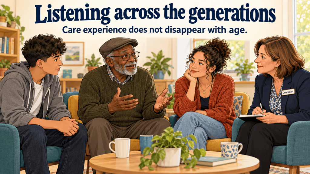 Listening across the generations – Care experience does not disappear with&nbsp;age
